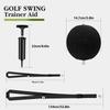Golf Swing Trainer with Inflatable Practice Ball & Adjustable Rope, Indoor Outdoor Swing Corrector Aid for Beginners, Golfer