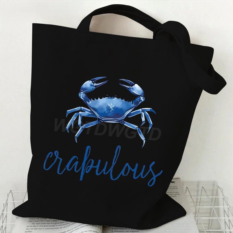 Ocean Animal Trend Shoulder Bag Daily Versatile Commuter Student Tutoring Bag