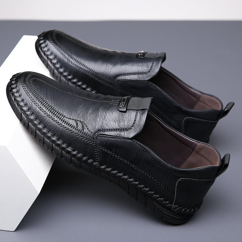 Leather Shoes Men's Shoes Formal Casual Shoes Men's Foot Cover Soft-soled Non-slip Shoes