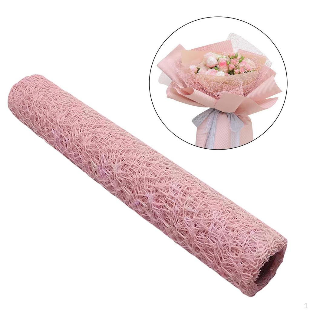 Jacquard Net Mesh Bouquet Wrap Table Runner for Events