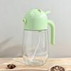 Glass Oil Sprayer And Pourer with Auto-Open Lid 520ml Oil Dispenser for Cooking Baking Air Fryer Ergonomic Handle Dishwasher Safe Kitchen Essential