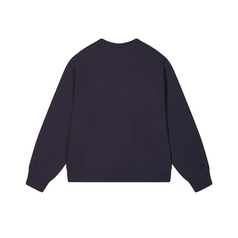 FILA Original Logo Letter Print Comfortable Knit Crewneck Sweatshirt Women sweatshirt Secret-Mirror-Blue F11W519214F-DB