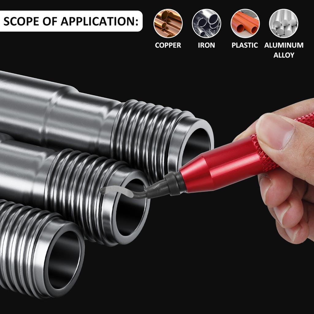 Deburring Tool with 10 Steel Blades Alloy Burr Removal Tool Deburring Tool for Metal, Resin, Copper, PVC Pipes, 3D Printed Edges