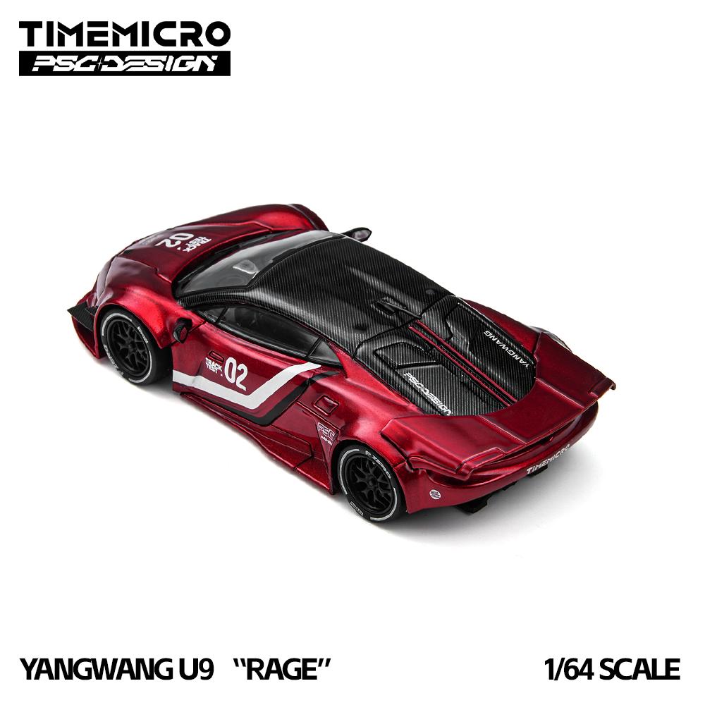 *Pre-*Timemicro 1:64 Mini U9 Rage Track Red Alloy Car Model High Detail Collectible Gift For Diecast Car Enthusiast