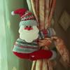 Curtain Buckles SnowmanSanta Claus Elk Christmas curtains clasp Househod Bedroom Decor Accessories Creative Curtain-tie Rings