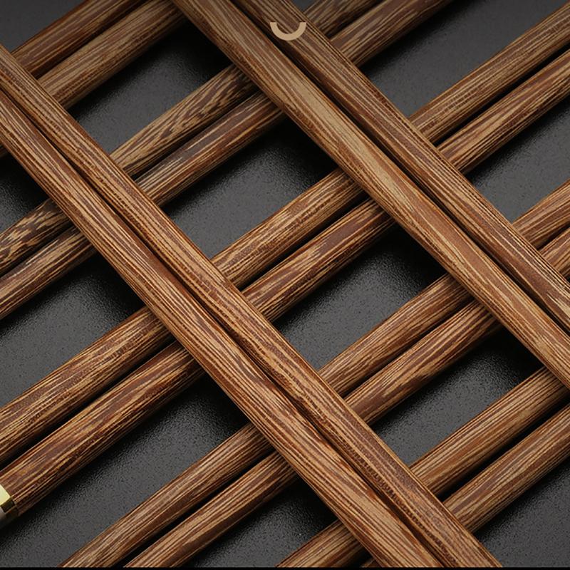 Massiva träpinnar för hushåll, Halkfria ätpinnar, Köksset, Halkfria ätpinnar, Trästam, Presentförpackning