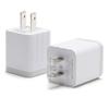 Minimalist Design Two USB Charger Portable Fast Charging Block for Use in Office, Home, or On the Go