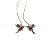 Ladies Elegant Hummingbird Rhinestone Stud Earrings Dangle Earrings Women Spread Wings Bird Earrings