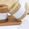 Cotton Raffia Yarn Crochet Summer Sun Hat Yarn Seabeach Bag Yarn Raffia Straw Yarn DIY Knitting Material for Women Girls