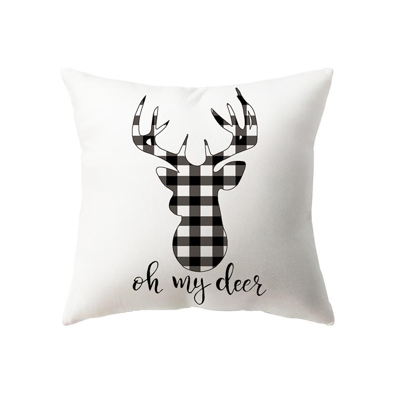 Vánoční dekorace Vánoční motiv Vzor potisku Povlak na polštář Domácí Obývací pokoj Dekorace na pohovku Povlak na polštář