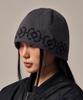 IDWS Ethnic Jacquard Maxi Beanie Gray