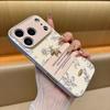 Xiaoxiangfeng Rose Golden Horse is suitable for Apple 17promax mobile phone case iPhone16/15 Huawei mate70p.