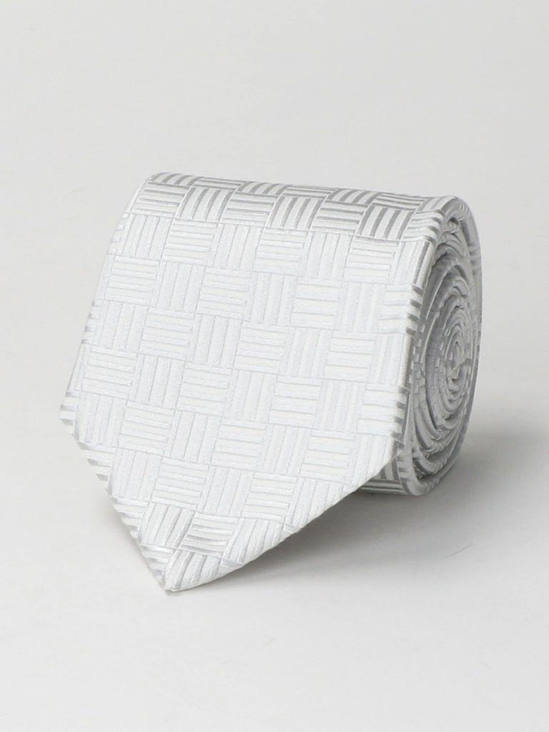 United Arrows Green Label Relaxing GLR Silk Formal 8.0cm Geometric Tie 31346994766 0700 SILVER(07) FREE