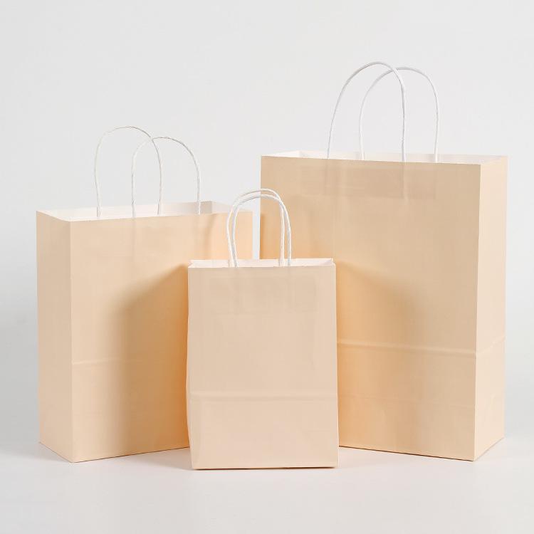 10 PCS/lot Gift Paper Bag with Handles Dark Color Festival Gift Bag Wedding Party Pure Dark Blue Craft Kraft Paper