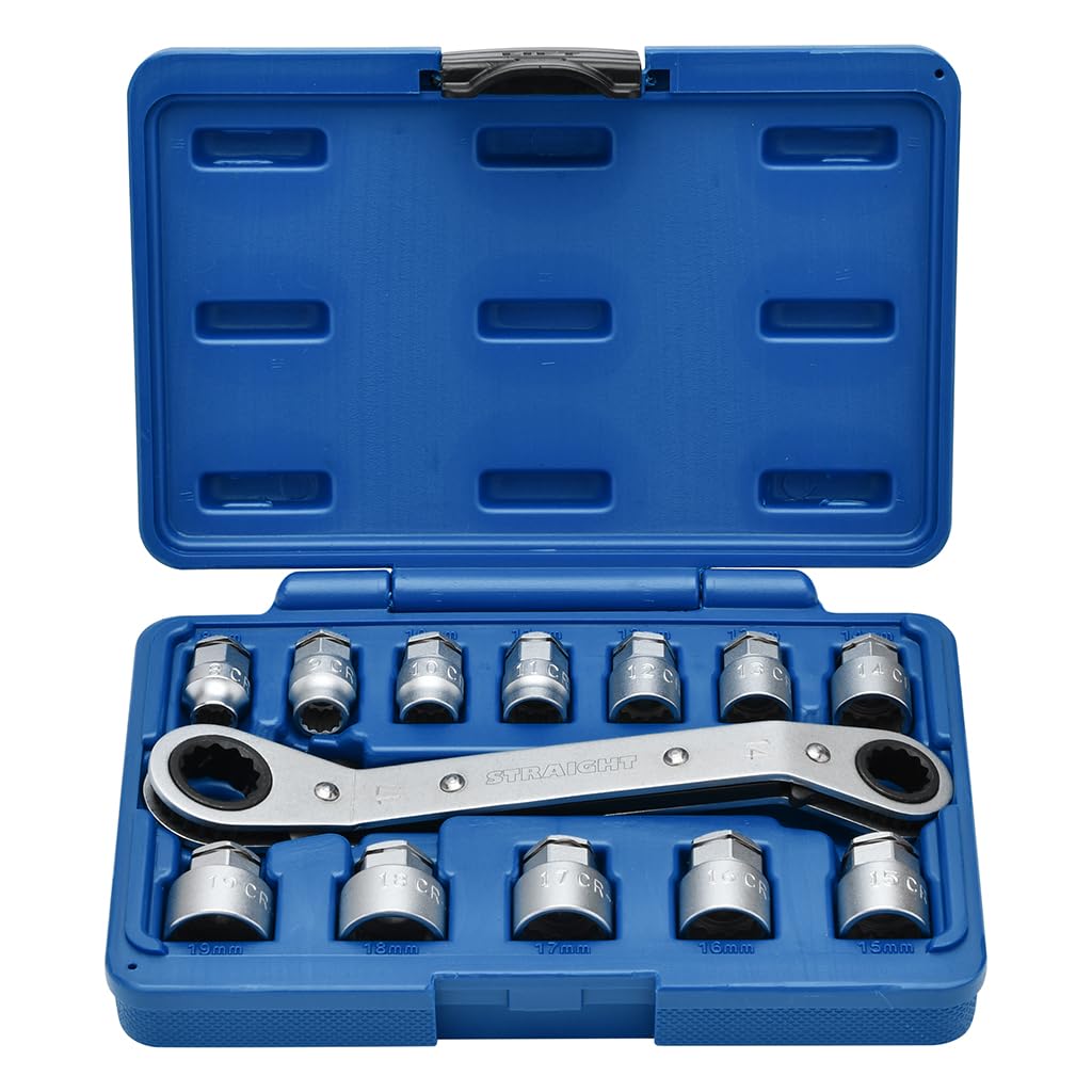 socket set (STRAIGHT) 10-760 13-piece through-hole