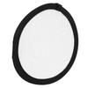 Disc Light Reflector 11.8in Round Silver White Collapsible Double Sided Photo Reflector for Photography
