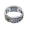 Retro copper coin abacus bead ring, women's and men's national trend ethnic style, adjustable opening
