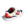 adidas Originals FORUM Cushioning, Wear Resistant Low Top Skateboard Shoes White Blue Red Teenagers H04423