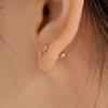 LUNNE 14k Round Q Piercing (14k Gold) (Bar Thickness 1mm) #PIB11