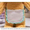 Bear Plush Toy Soft Plush Butter Angelic Bear Cushions with Apron Designs for Comfort Styles Winged Bear Throw Pillow