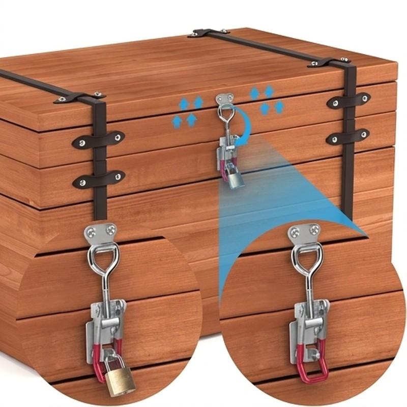 Heavy Duty Adjustable Toggle Clamp Latch Toggle Latches Holding Capacity Pull Latch Clamp For Smoker Lid Jig Tool Box Cas