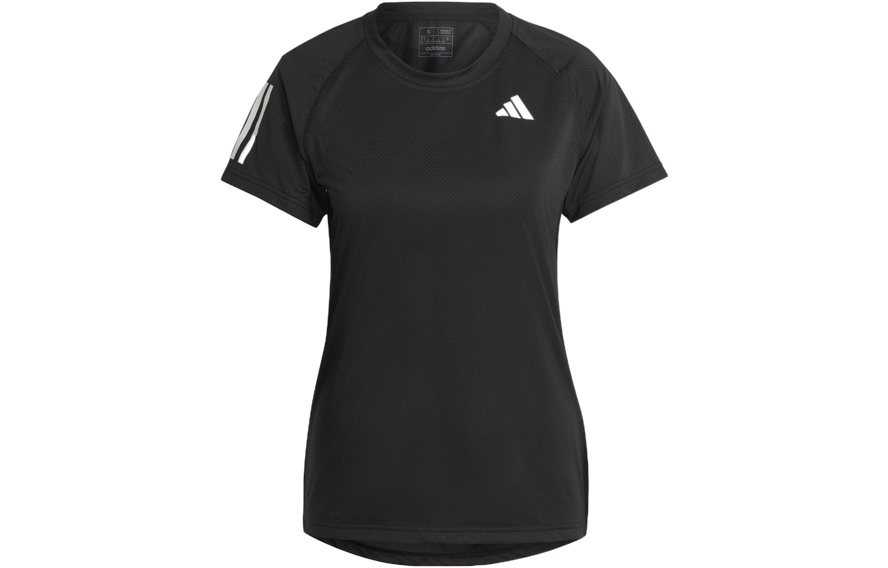 

Adidas T Shirts Women s Black Crew Neck Moderate Straight Fit HS1450 S