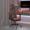 VidaXL Gaming Chair with Footrest Swivel Computer Chair Armchair Ergonomic Office Seat Interior Black and 3143654
