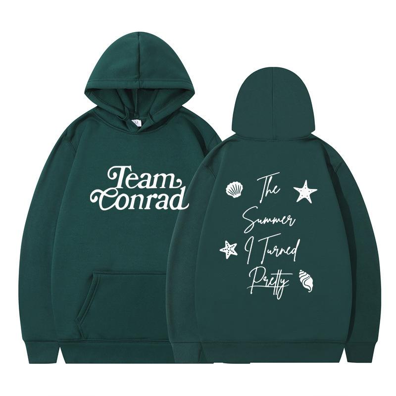 The Summer I Turned Pretty Printed Loose Hooded Sweater Hoodie