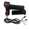 Red Screen Electric Scooter Throttle with Handlebar Grip and Reverse DR Voltage Display