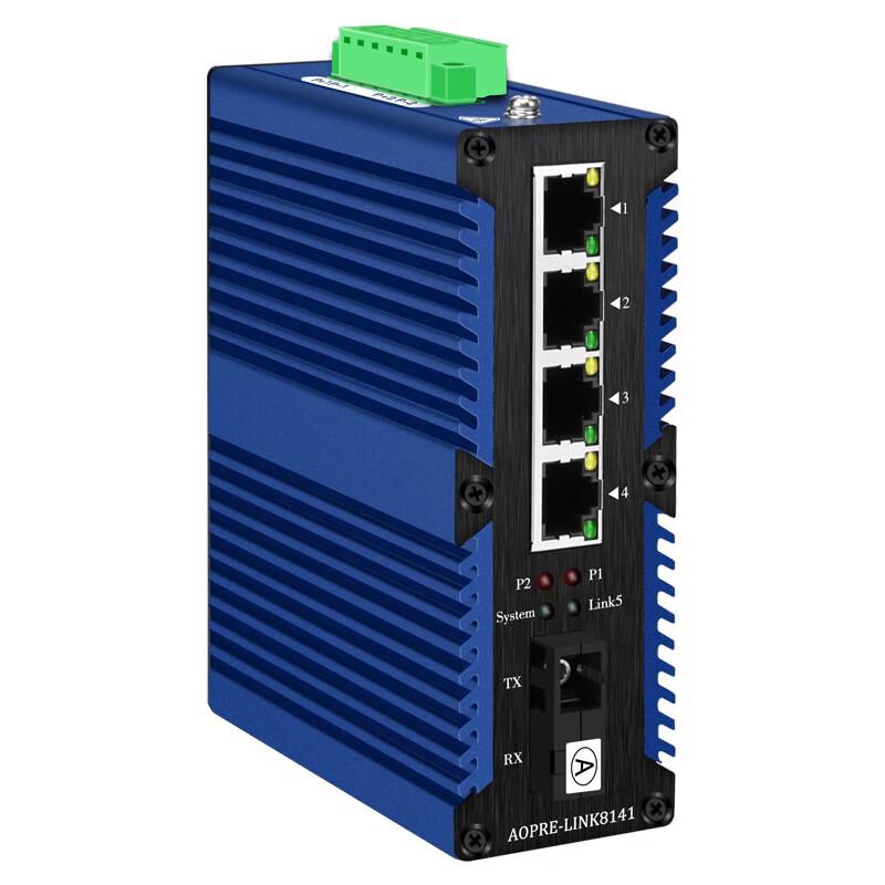 Aopre Industrial Fast Ethernet Fiber Optic Transceiver Switch