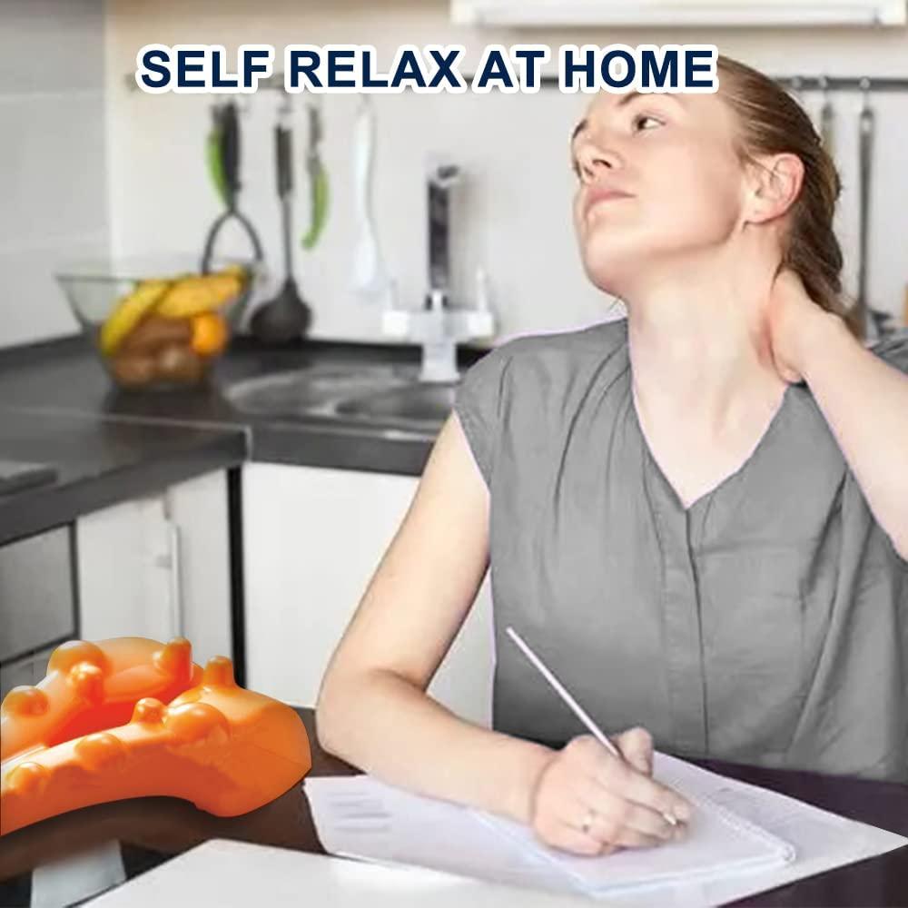 1Pcs Traction Device,Neck Stretcher Massager For Neck Pain,Shoulder Stretcher,Trigger Point Massager Tool,Neck Relief Device