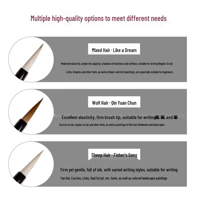 Tan Yexuan Professional Chinese Calligraphy Brush Sets