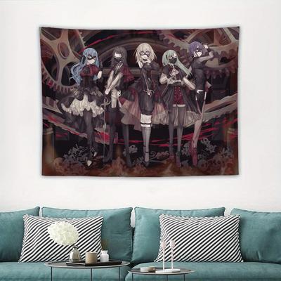 Girl Band BangDream AveMujika Japanese Anime Game Togawa Saki Tapestry Bohemian Wall Hanging Decor Perfect for Bedroom