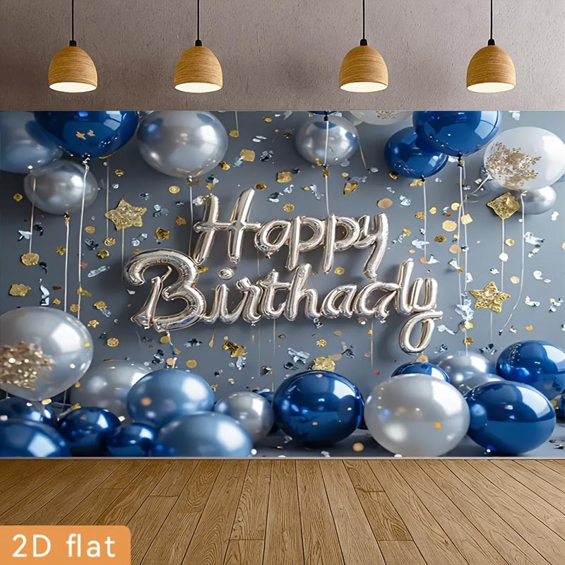 2D plane 1 party banner saying  Happy Birthday . Cute. Dear. Happy birthday first one! 100x150cm