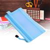 10pcs Blue/Pink/Black/White/Grey Mesh Zipper Pouch Double Layer File Pouch for A6 Paper  Home