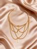 Gold Plated Open Upper Arm Bracelet for Women Multilayer Rectangle Charm Tassel Armband Cuff Bangle Boho Jewelry Party Summer