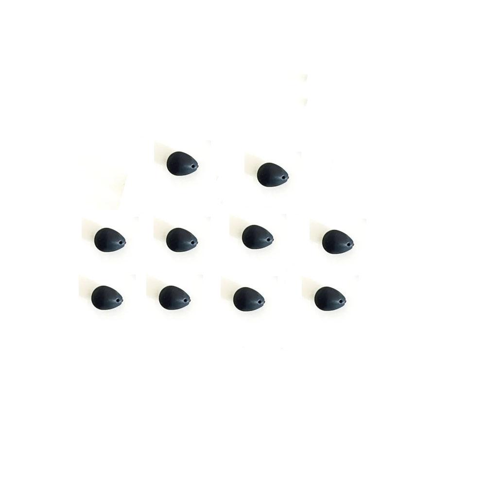 

10 шт. Аксессуары для карповой рыбалки Вольфрамовая дробинка Downforce на крючке бусинки 0,42 г чёрный