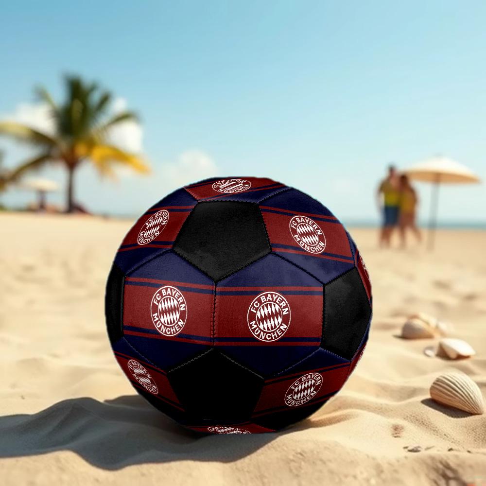 Balón de Fútbol FC Bayern München Colorido Para Todas las Edades Cosido a Máquina PVC Listo para Competición Duradero Alto Rebote. TAMAÑO5