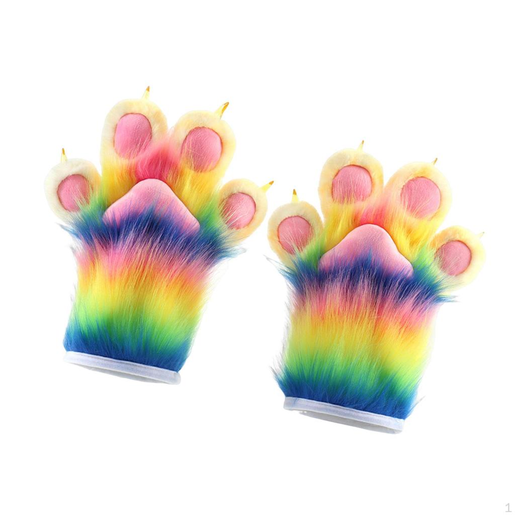 Animal Paws Gloves Adorable Cosplay Costume Accessories for Fancy Dress