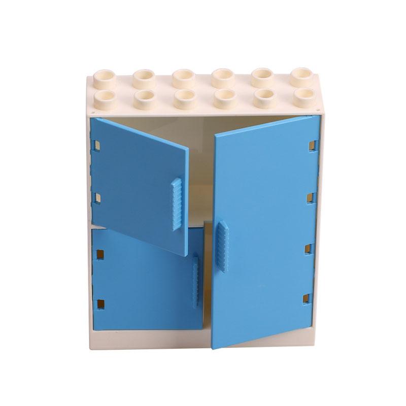 Big Building Blocks Bathroom Kitchen Furniture Accessories Compatible With Large Bricks Educational Diy Toys Children Kids Gifts