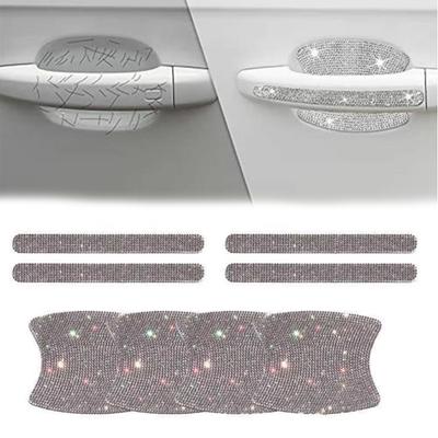 Autocollants Diamant Poignée de Porte Anti-rayures et Anti-collision Autocollants Décoratifs Scintillants et Éblouissants Protégeant la Carrosserie
