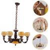 Toyvian Dollhouse Lights Miniature Light Model Toy Mini Ceiling Lamp Dollhouse Pendant Light Dollhouse Furniture Mini Chandelier Light Fixture Toys