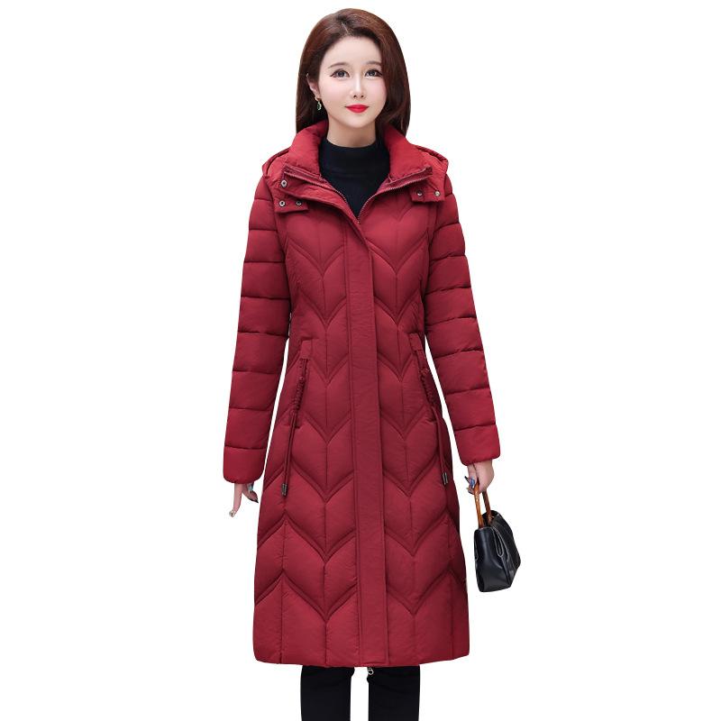 Cotton Jacket Winter Waist To Show M Thin Mid-length Down Cotton Jacket Women's Padded Jacket Women's Cotton Jacket