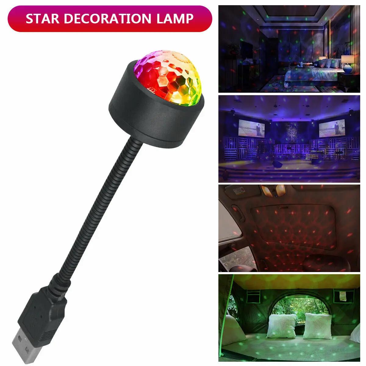 

1 шт. Автомобильные салонные огни Потолочный Звездный Свет USB LED Звездная Атмосфера Проектор Декор Ночная Вечеринка Декор Галактический Свет