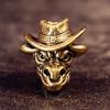 Antique Jewelry Pendant Cattle Head Metal Charm Ornament For Keychains Jewelry Making Handmade Craft Embellishment
