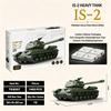 Soviet IS-2 Heavy Tank Building Blocks Set, 1485 PCS Military Armored Vehicle Model Kit, Collectible Military Bricks Toy Gift Fo