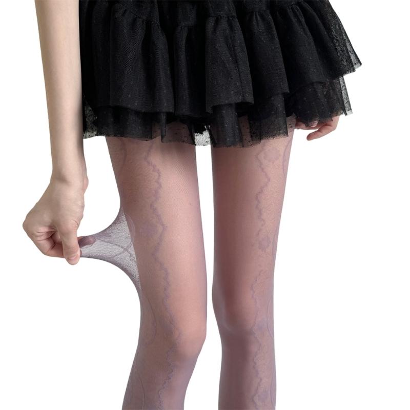 Patterned Tights Fishnet Stockings Floral Pantyhose Stockings Leggings Lace Tights for Women Girls Summer Leggings