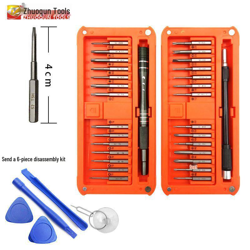 30-in-1 Magnetic S2 Screwdriver Set for Electronics & Watch Repair