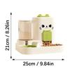 Cats Dog Feeding Station Leak Proof Water Fountains System Detachable Dish Anti Slip Base Design