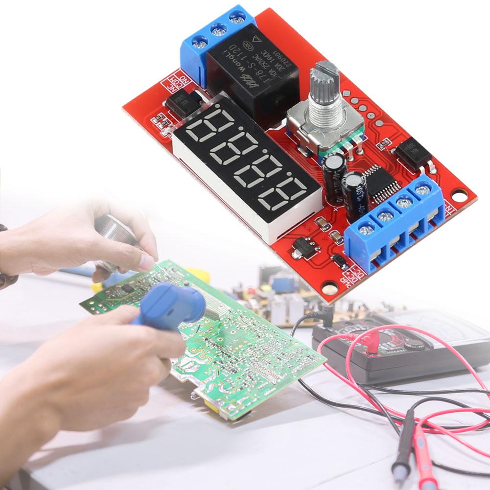 LED Digital Timer Relay Delay Switch Module DC5V/12V/24V Adjustable Time-Delayed Trigger Timing Switch Relays Board